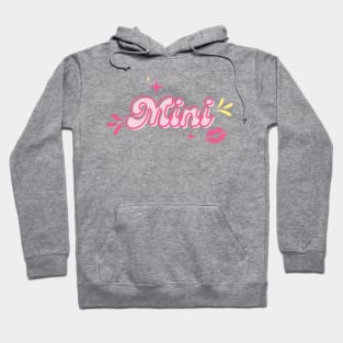 Mini in Pink Retro Style Hoodie